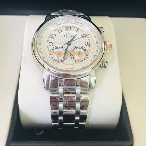 GV2 By Gevril Men's Montreux Bracelet Watch, 44mm - Picture 3 of 16